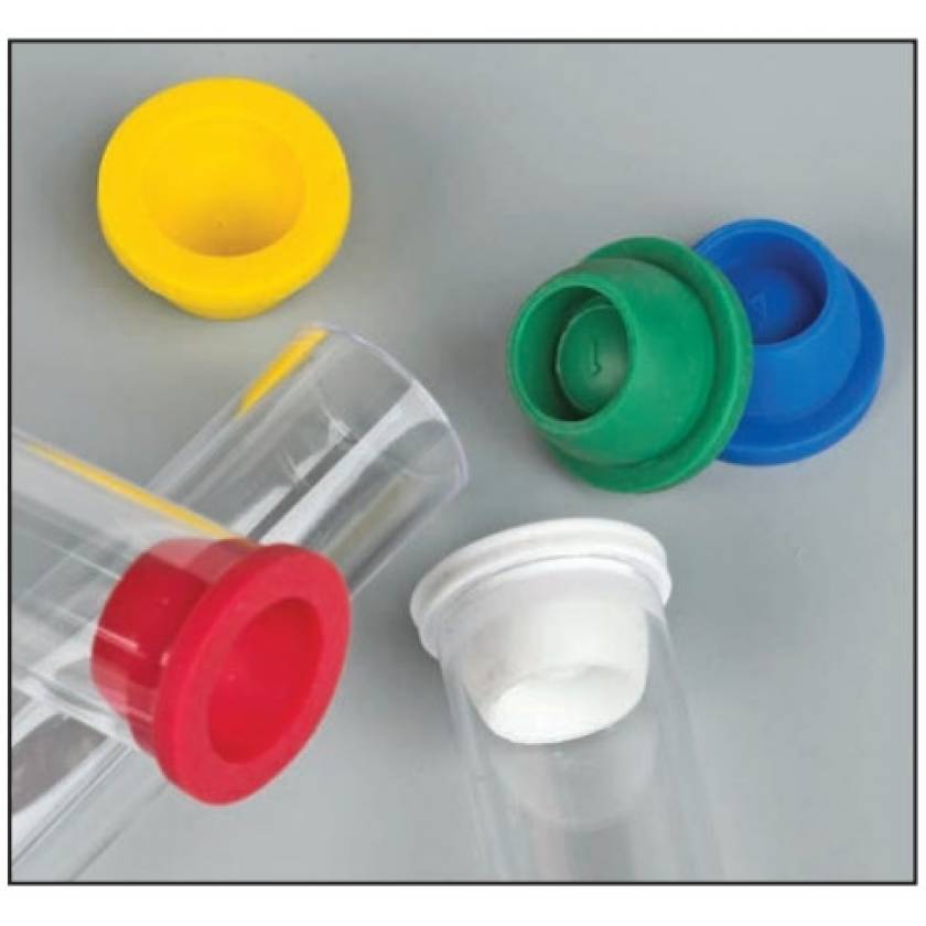 13mm Plug Caps for Vacuum and Test Tubes - Thermoplastic Elastomer (TPE)