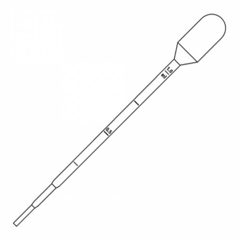 3mL Graduated Transfer Pipet Sterile Single Wrapped LDPE Pipet Globe