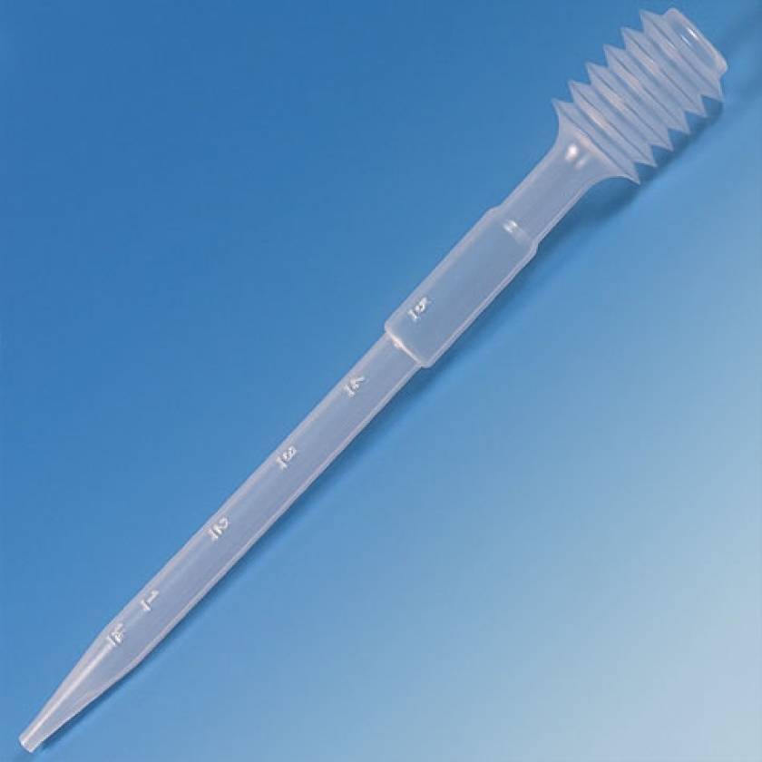 Transfer Pipets - Bellows - Capacity 15mL - Graduated to 5mL - Total Length 192mm
