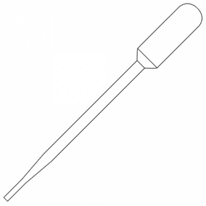 8mL Transfer Pipet Disposable LDPE General Purpose Pipet Globe Scientific