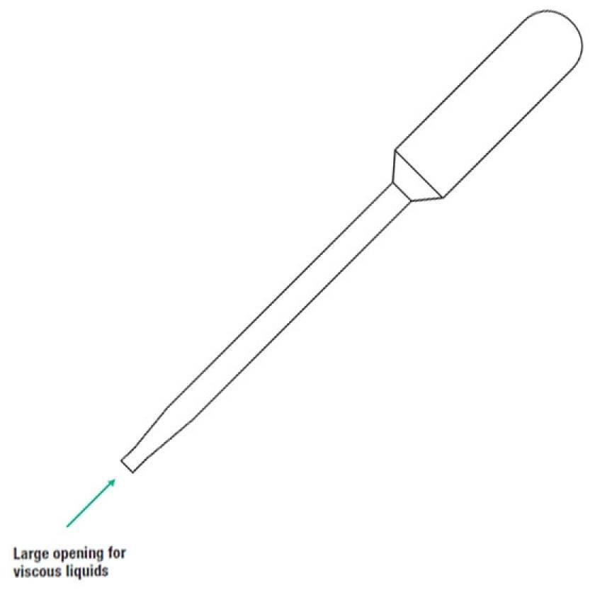 8.5mL Transfer Pipet Large Opening General Purpose Pipet Globe Scientific
