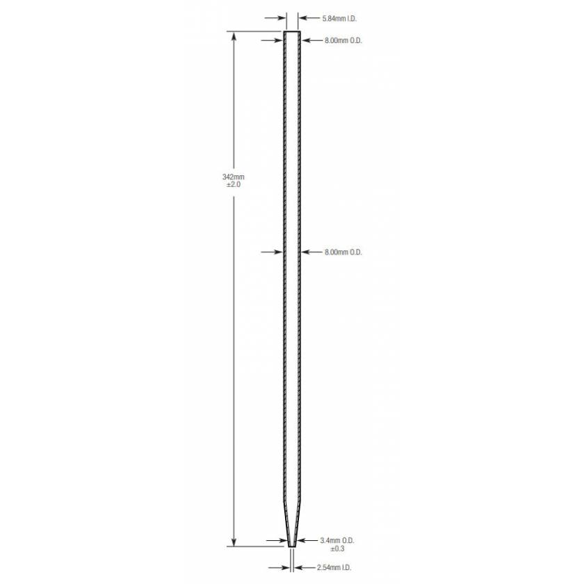 5mL Aspirating Pipettes Standard Tip PS No Printing Sterile 347mm Globe
