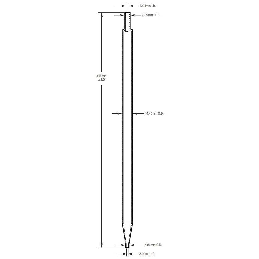 25mL Aspirating Pipettes Standard Tip PS No Printing Sterile 345mm