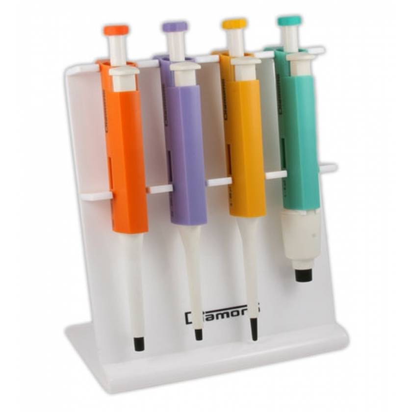 4-Place Pipette Stand for Diamond and DiamondPRO Pipettors - Acrylic