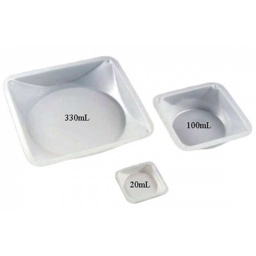 Weighing Dishes Square Polystyrene Antistatic Weigh Boat Globe Scientific