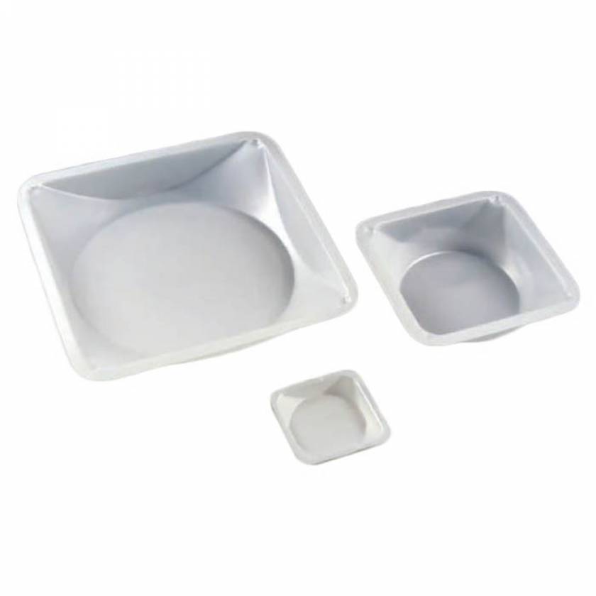 Plastic Square Antistatic Weighing Dishes - Polystyrene