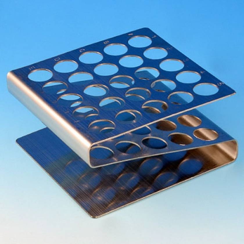 25-Place Stainless Steel Z Shape Tube Racks