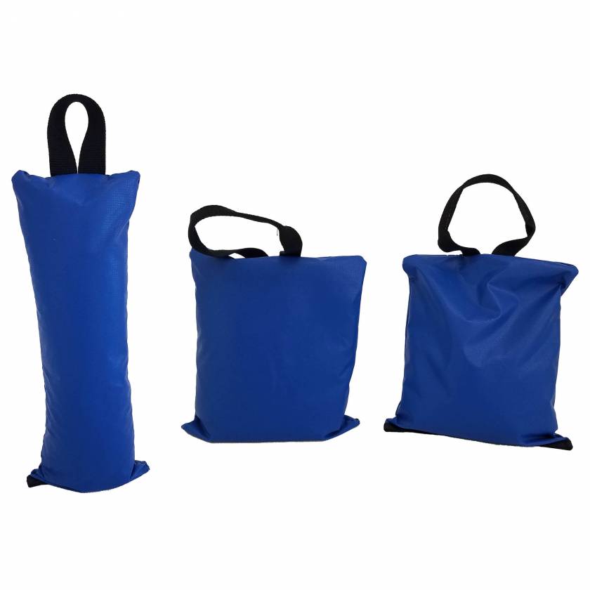 General Sandbag - 8 Piece Set (Image shown one 5 lbs - Size 5" x 12" and two 10 lbs - Size 11" x11" Sandbags)