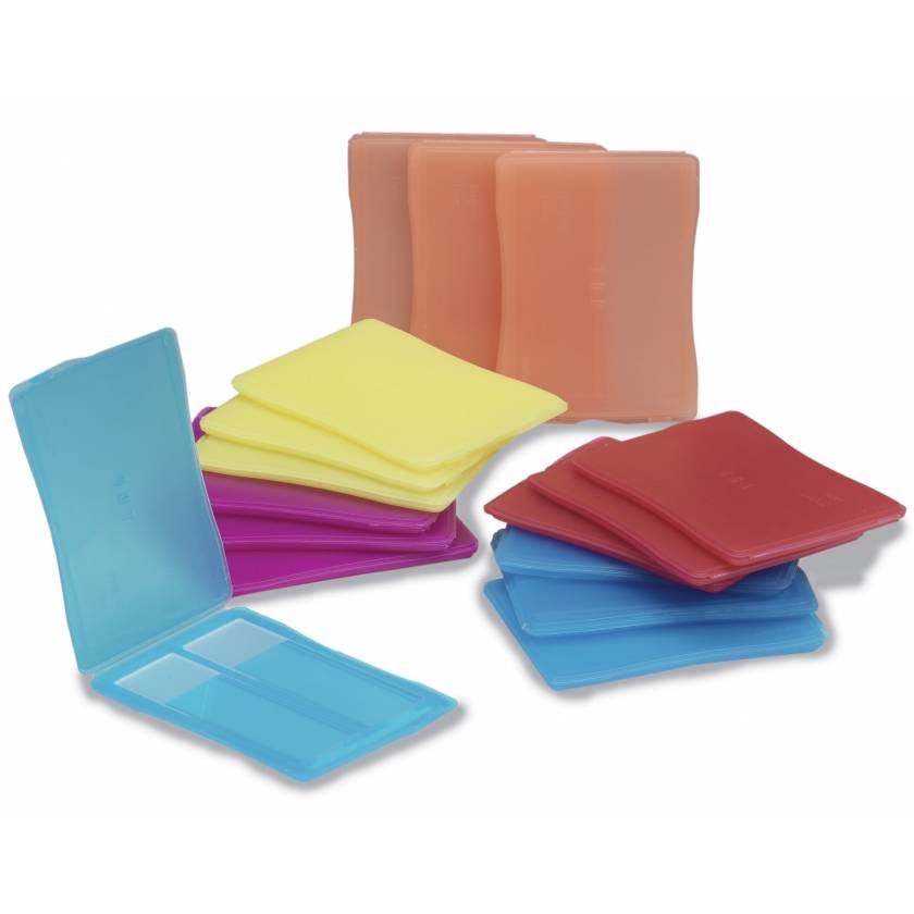 Polypropylene 2-Place Slide Mailers - Assorted Colors