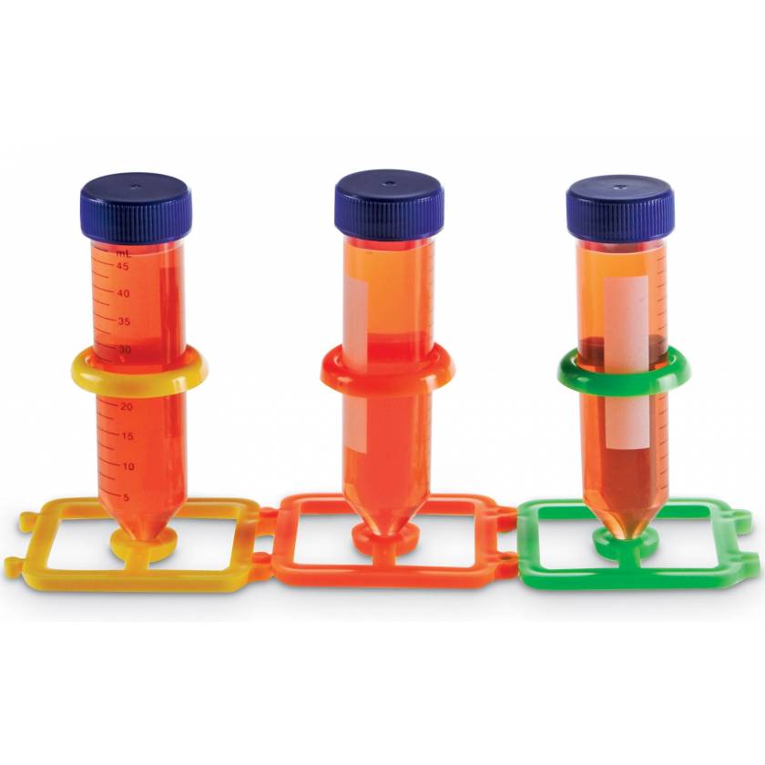 1-Well Polypropylene Interlocking Rack for 50mL Tubes - Assorted Colors