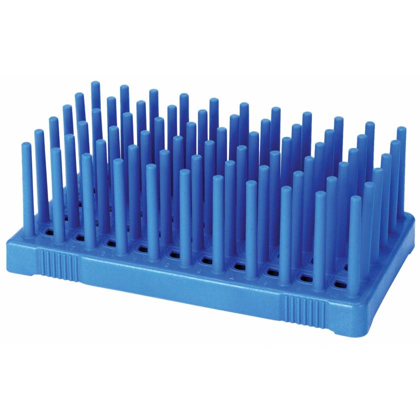 50-Well Fiberglass Reinforce Peg Rack for 10mL Tubes