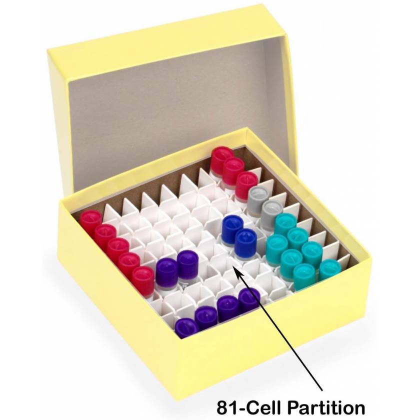 CRYSTAL - Standard Box Dividers for Cardboard and Metal Boxes- 81 Cells, EA1