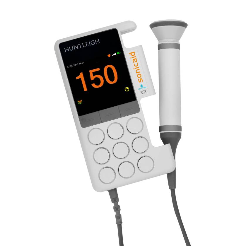 Huntleigh Healthcare Sonicaid® SR3 Doppler, Digital Rate and Trace Display with 3 MHz, Obstetric Probe