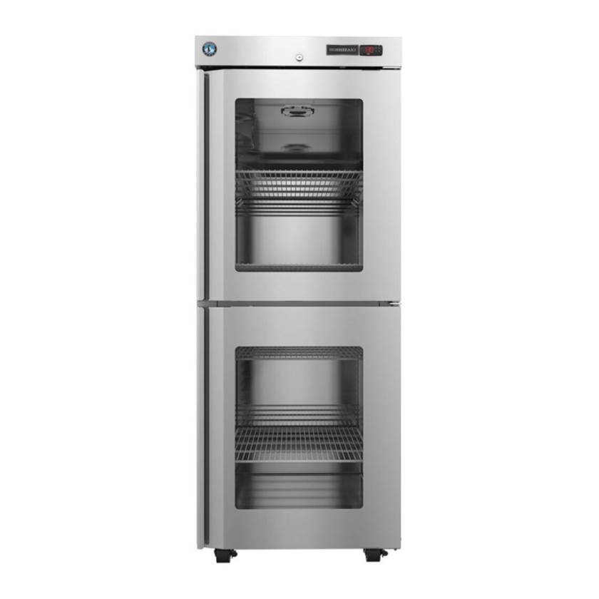 Hoshizaki HXHC1A-HGE Healthcare Series Single-Section Warming Cabinet with 4 Wire Shelves, Glass Half Doors - 22.62 Cubic Feet