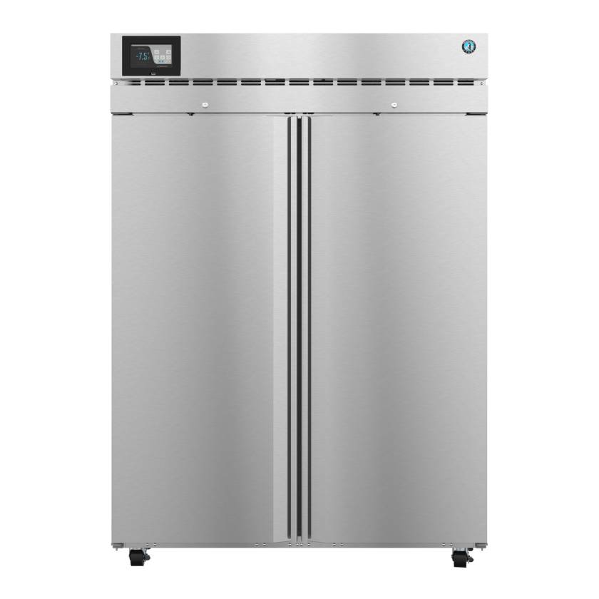 Hoshizaki HXR2A-FS Healthcare Series Two-Section Refrigerator with 8 Wire Shelves, Double Stainless Steel Doors, 50.37 Cubic Feet - Front View