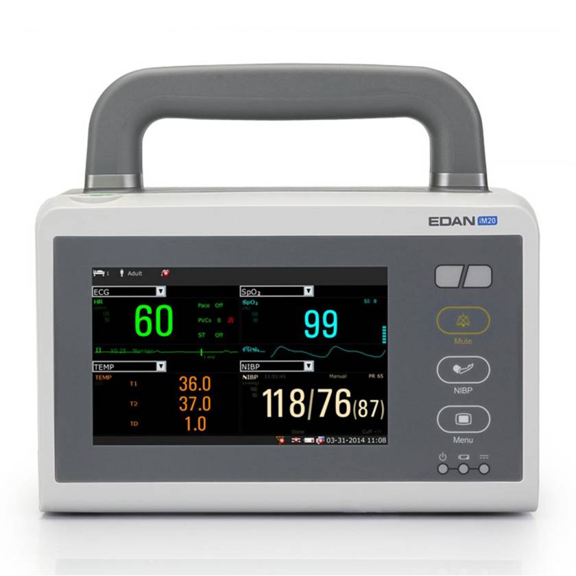 Edan IM20 iM20 Modular Patient Monitor with 5" Touch Screen - Front View