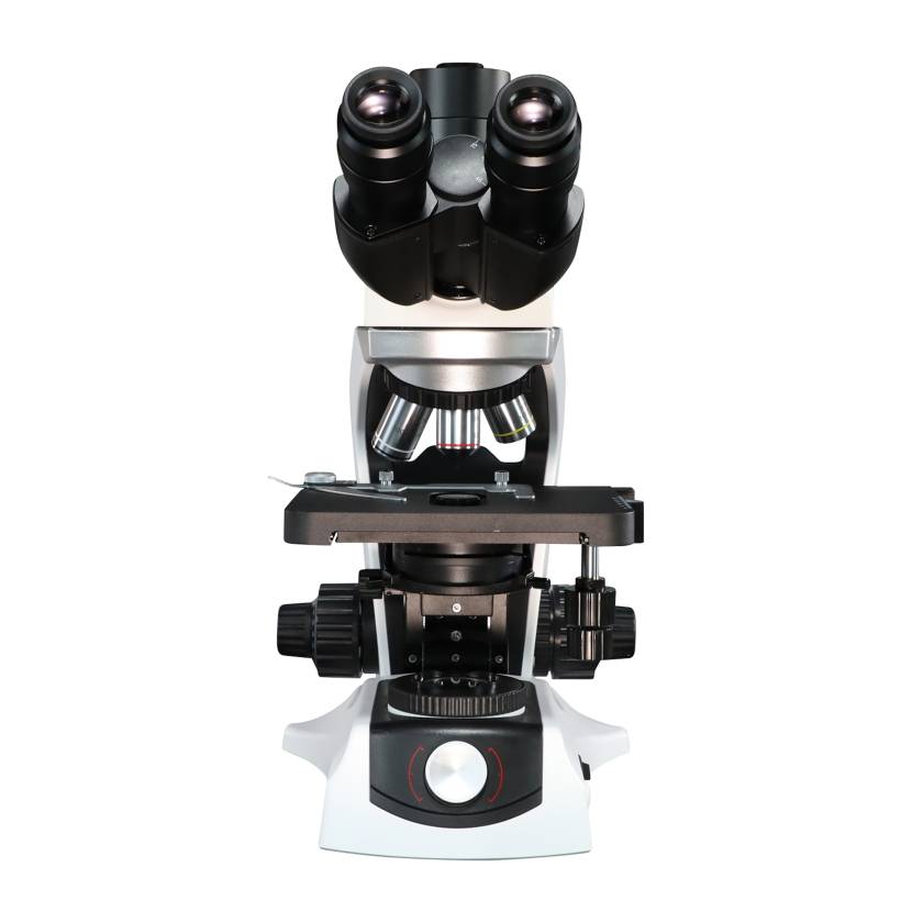 LW Scientific INM-T04A-IPL3 Innovation Biological Microscope, Trinocular with 4 Objectives - Front View