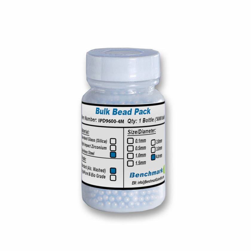 Benchmark IPD9600-4M Stainless Steel Bulk Beads - 4 mm Diameter