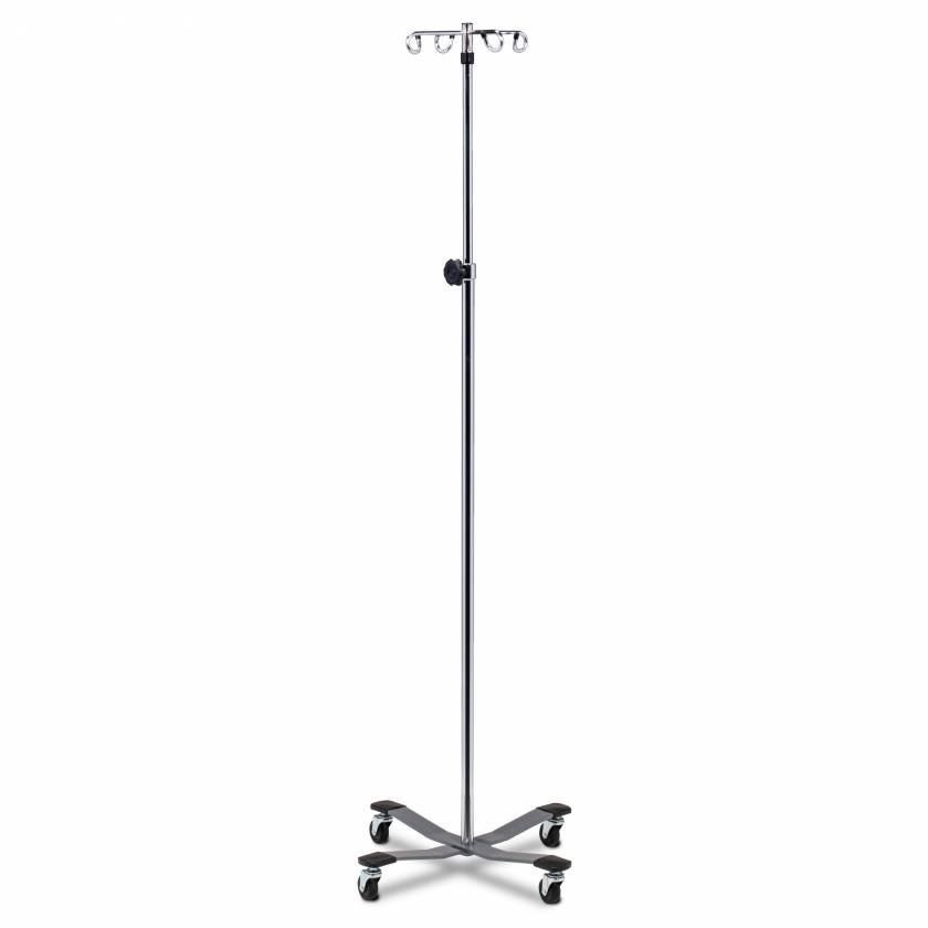 Clinton Knob-Lock Heavy Base IV Stand - 4-Hook