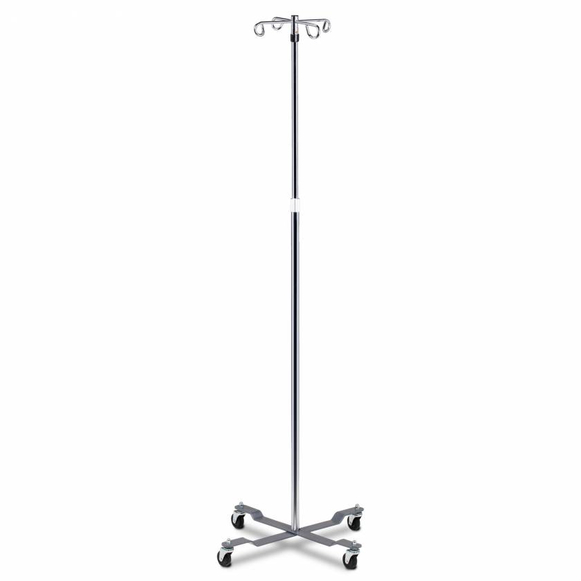 Clinton IV-404 4-Hook 4-Leg Economy Twist-Lock IV Stand