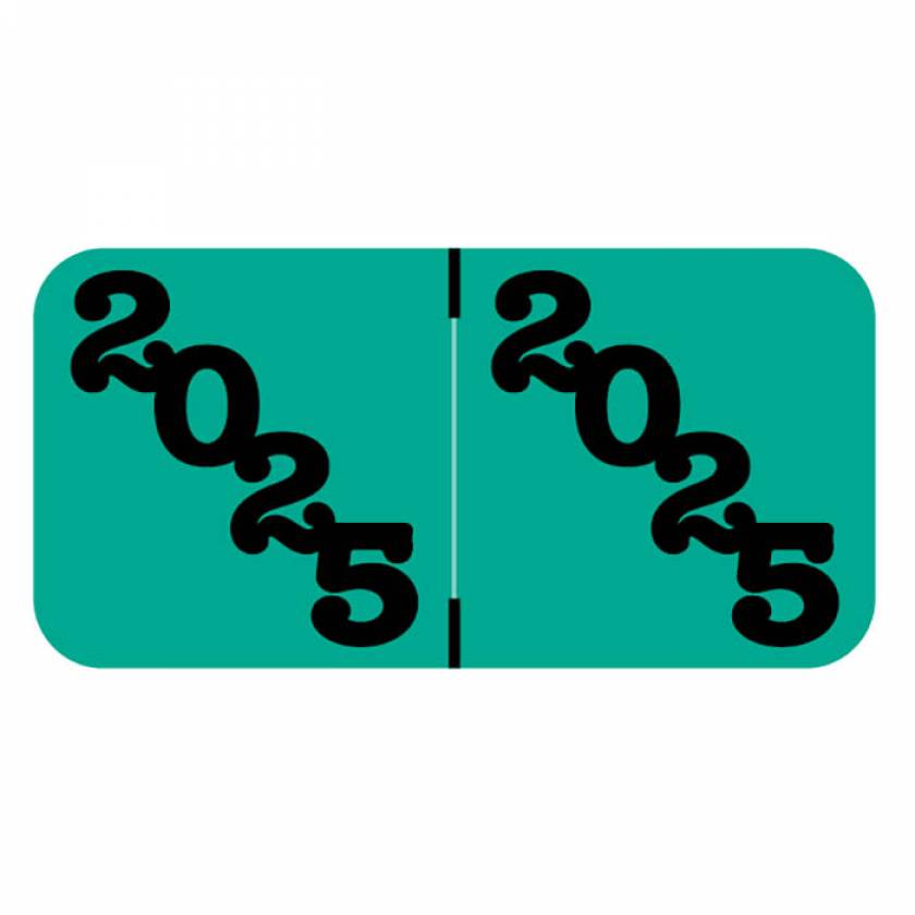 Arden Label JPYM-25-T4 Jeter Compatible JPYM Series 2025 Year Labels - Size 3/4" H x 1 1/2" W