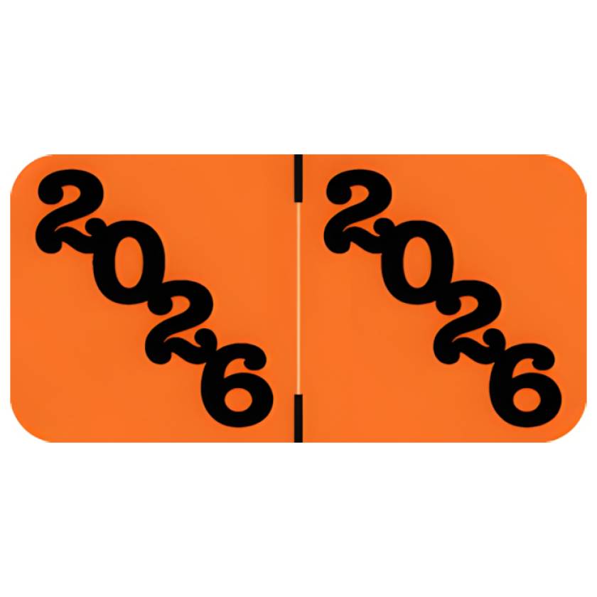 Arden Label JT3Y-26 Jeter Compatible JT3Y Series 2026 Year Labels for Ringbook - Size 3/4" H x 1 1/2" W