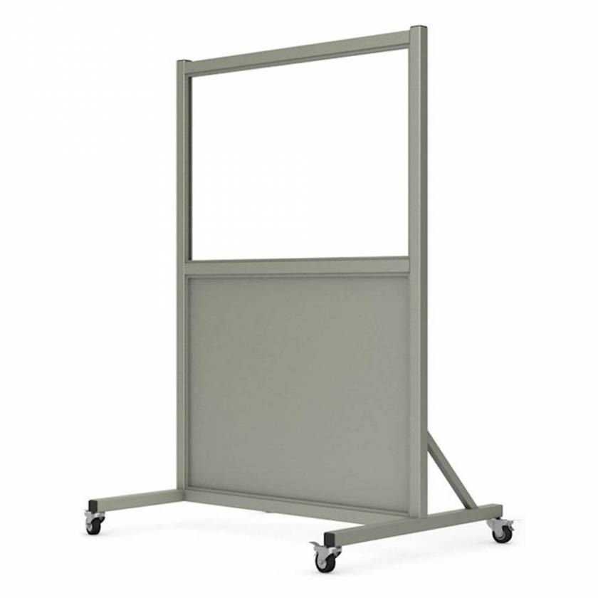 Phillips Safety LB-2436-S Mobile Lead Barrier - Glass Window Size 24" H x 36" W