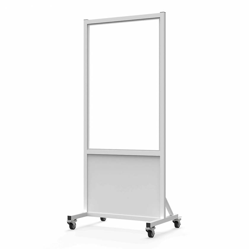 Phillips Safety LB-3048 Mobile Lead Barrier - Glass Window Size 48" H x 30" W