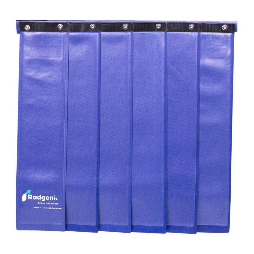 Phillips Safety LB-LTS-QMPTS50 Radiation Quick Mount Pleated Table Shield, Blue