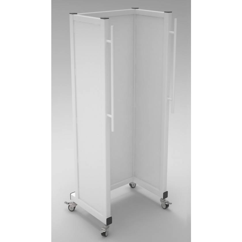 Phillips Safety LB-MB-4821 Standing Mobile Shield X-Ray Protective Barrier