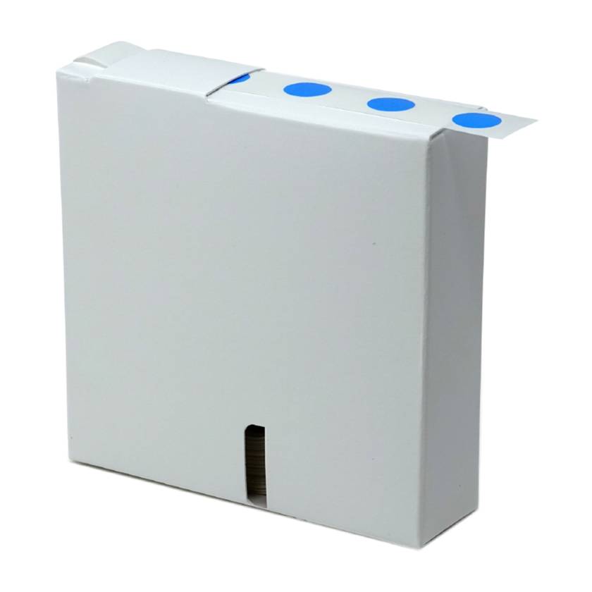 Globe Scientific LCR-13B Cryogenic Label Roll for 1.5-2.0 mL Tubes - 13 mm Dots, Blue