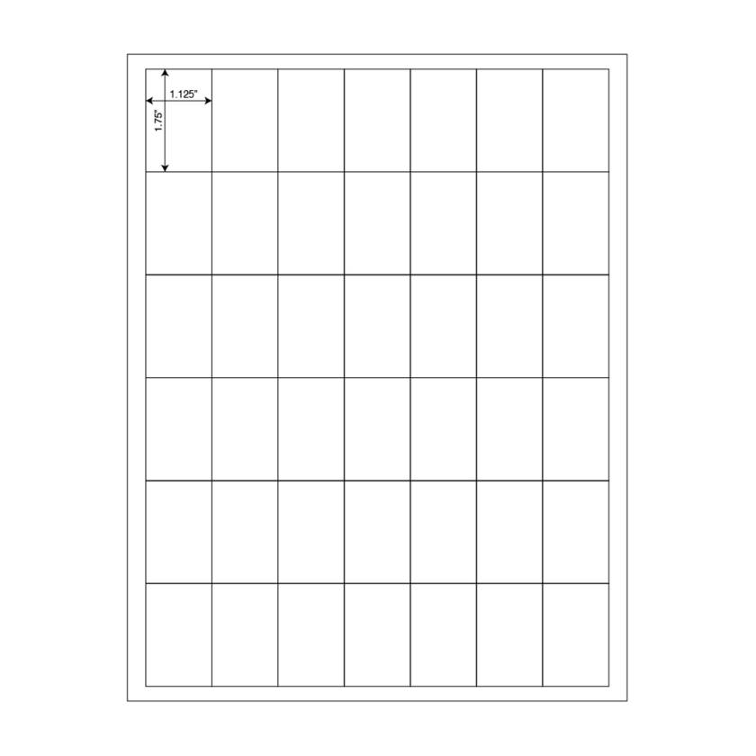Cryogenic Label Sheet for Racks and Boxes - 28 mm x 44 mm