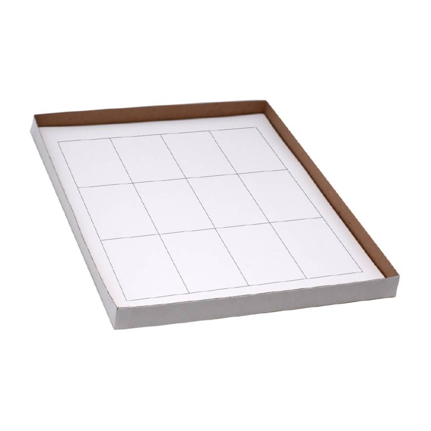 Globe Scientific LCS-76X51W Cryogenic Label Sheet for Racks and Boxes - 76 mm x 51 mm