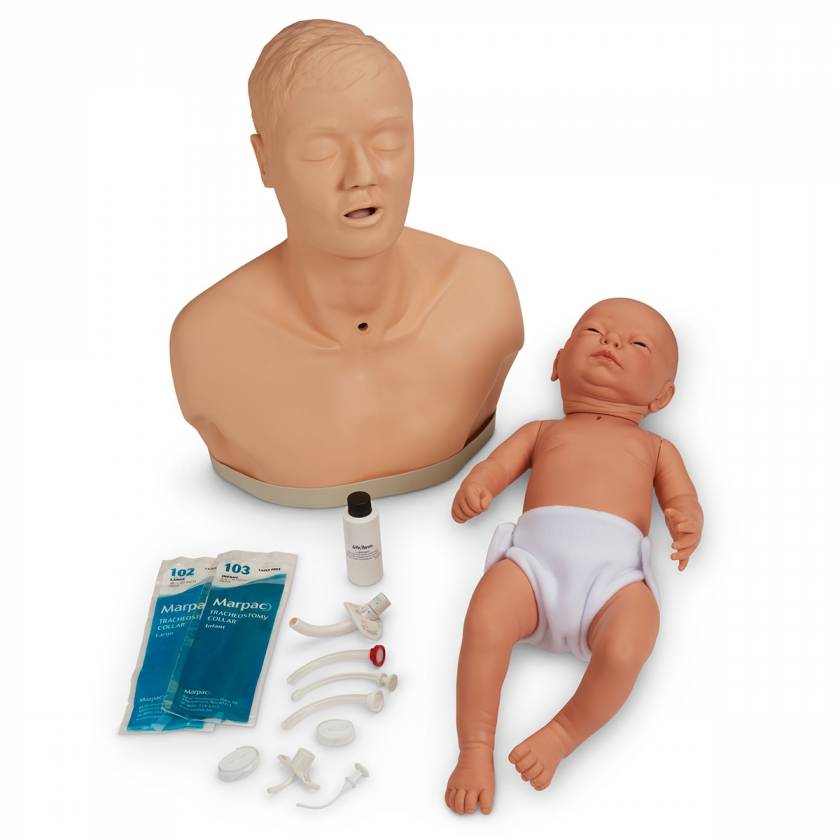 Nasco LF01159 Life/form Patient Education Tracheostomy Care Set