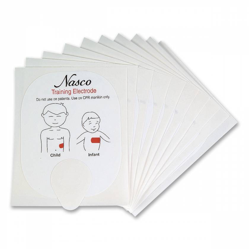Life/form Pediatric AED Training Pads for AED Trainer - Pack of 5 Pairs