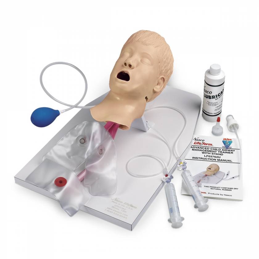 Nasco LF03762 Life/form Advanced Child Airway Management Trainer with Stand