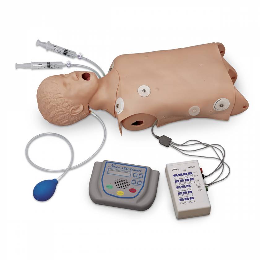 Nasco LF03764 Life/form Advanced Child Airway Management Torso with Defibrillation, ECG, and AED