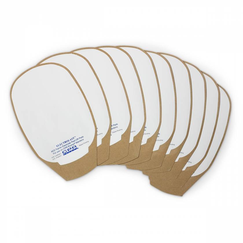 ElectroLast AED Trainer Foam Electrode Peel-Off Pads - Medtronic Physio-Control Style