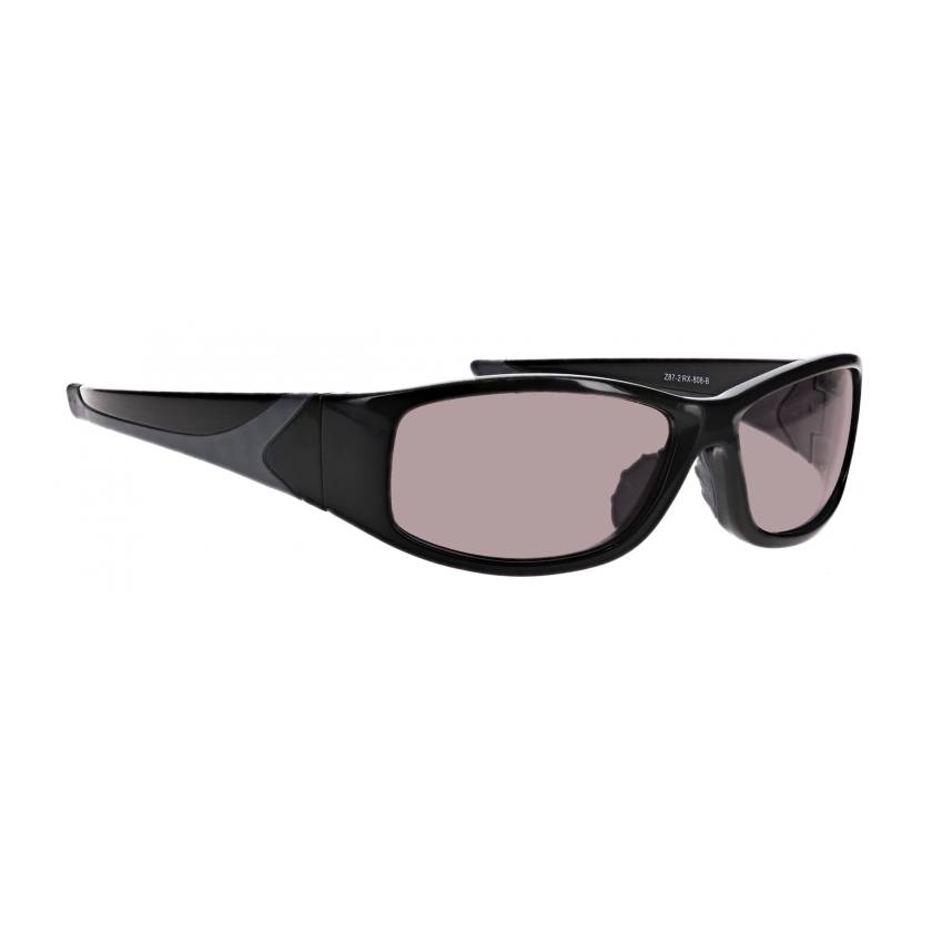 Phillips Safety LS-NDY-808	NDY Laser Safety Glasses - Model 808, Black, Right Angled View