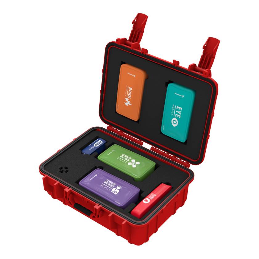 AERO Healthcare Modulator Trauma Kit with Rugged Hard Case and Bleed Control - Contents