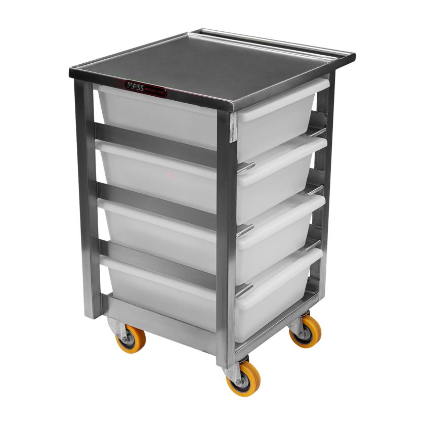 Capsa M6204SS TruAirâ„¢ Scope Transport Cart with 4-Tray Capacity - Left