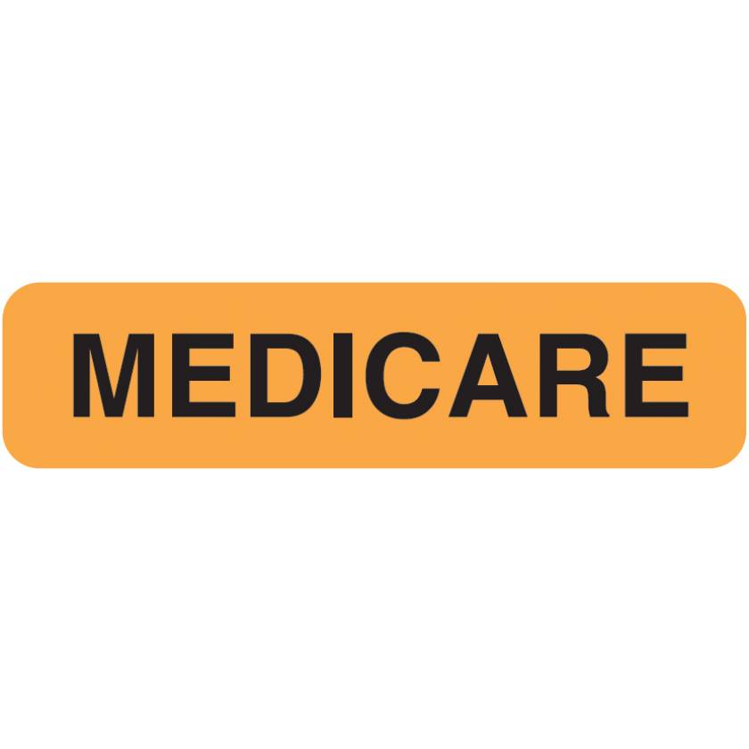 MEDICARE Label - Size 1 1/4"W x 5/16"H