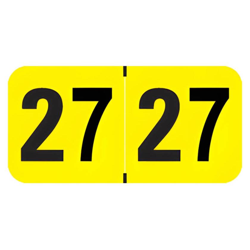 Arden Label MAYM-27-T4 Medical Arts Press Compatible MAYM Series 2027 Year Labels - Size 3/4" H x 1 1/2" W