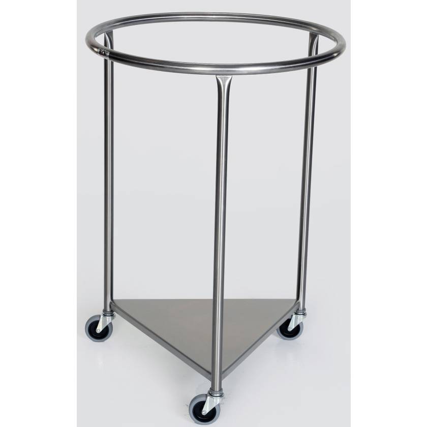 Stainless Steel Round Linen Hamper