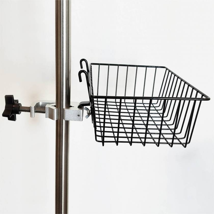 12" x 8" Wire Basket for IV Pole Mid Central Medical MCM217
