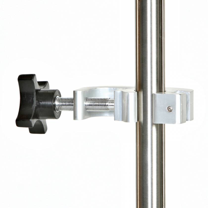 Aluminum Universal Clamp for IV Poles Up to 1.5" Diameter MCM231