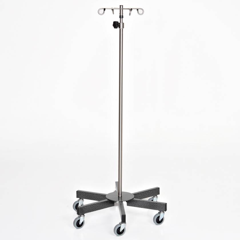Stainless Steel 6-Leg IV Pole with 4-Hook Model MCM238