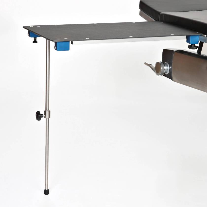 MidCentral Medical MCM310 Rectangular Phenolic Arm and Hand Surgery Table with Single Post Leg