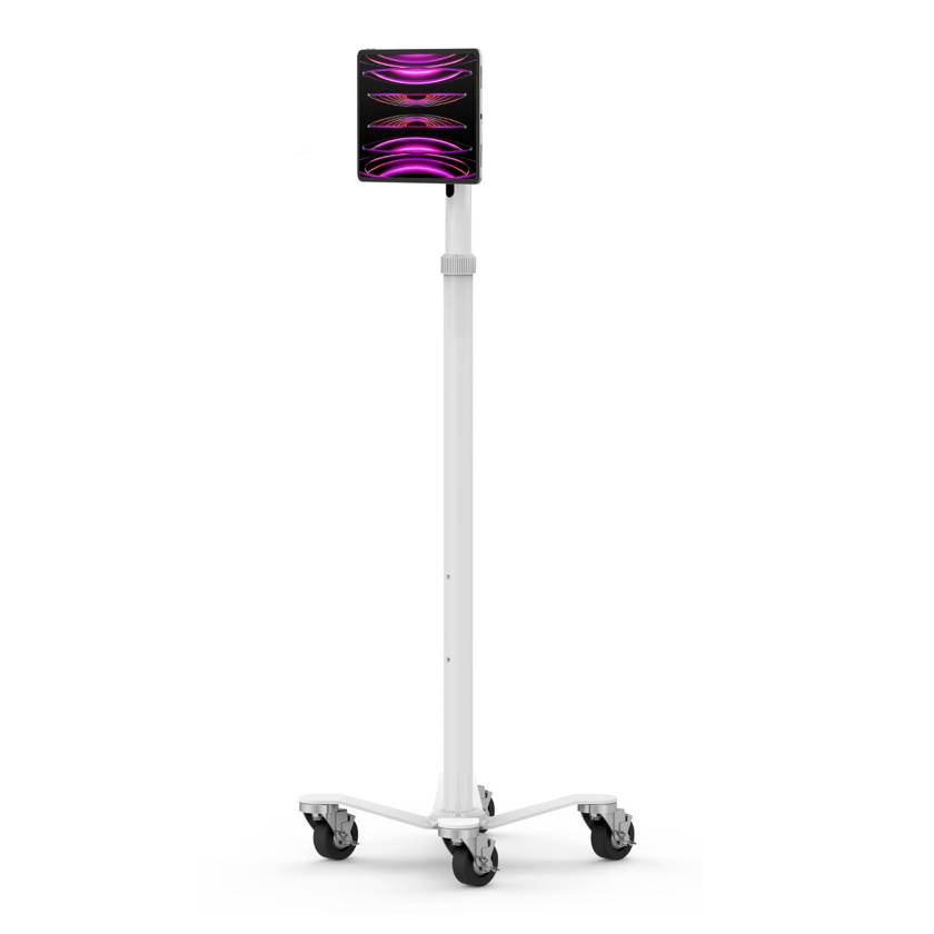 Compulocks MCRSTDWSMP01W Medical Rolling Cart with High Bond Adhesive Pad Universal VESA Plate (Tablet is Not Included)