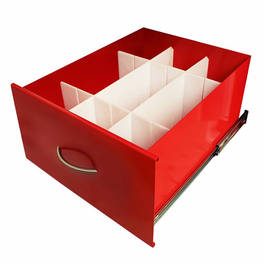 Harloff Basic Adjustable Plastic Divider Set for Mini Width Cart 9" or 12" Drawers (Drawer NOT included)